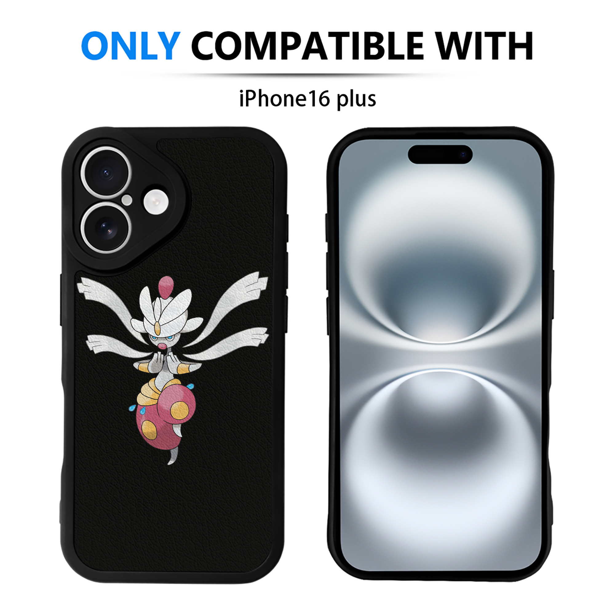 （画像用） ポケットモンスター Pokémon 【iPhone 16シリーズ対応】シリコンスマホケース（レザー調） 材質：シリコン